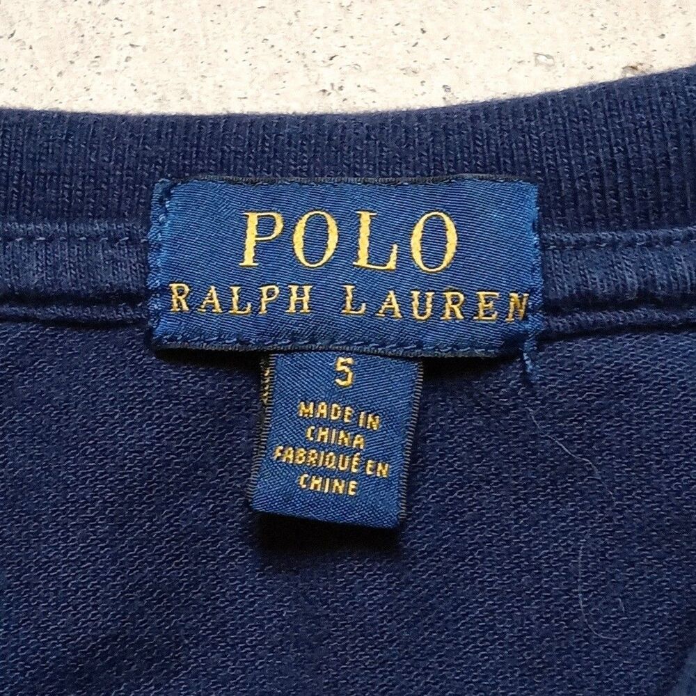 Polo Ralph Lauren Athletic Club Kids Big Pony Shirt Youth Boys Size 5 - Picture 6 of 9